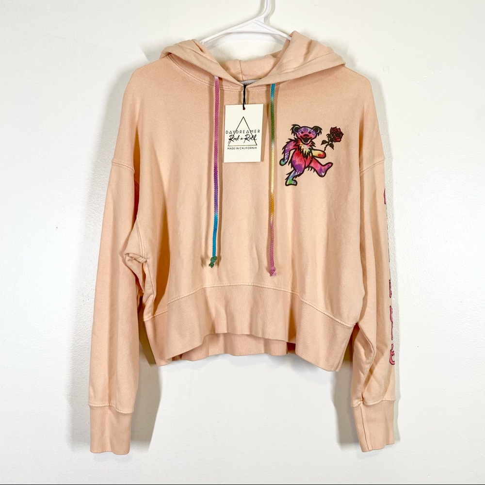 DAYDREAMER NWT Grateful Dead Tie Dye Bear Hoodie - Picture 2 of 10